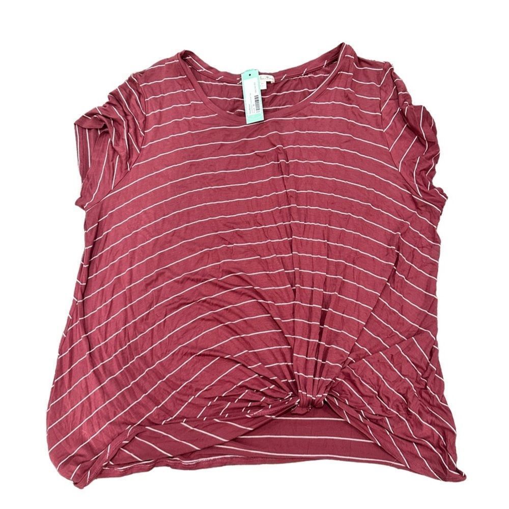 Nine Britton Levie Knot Front Knit Shirt